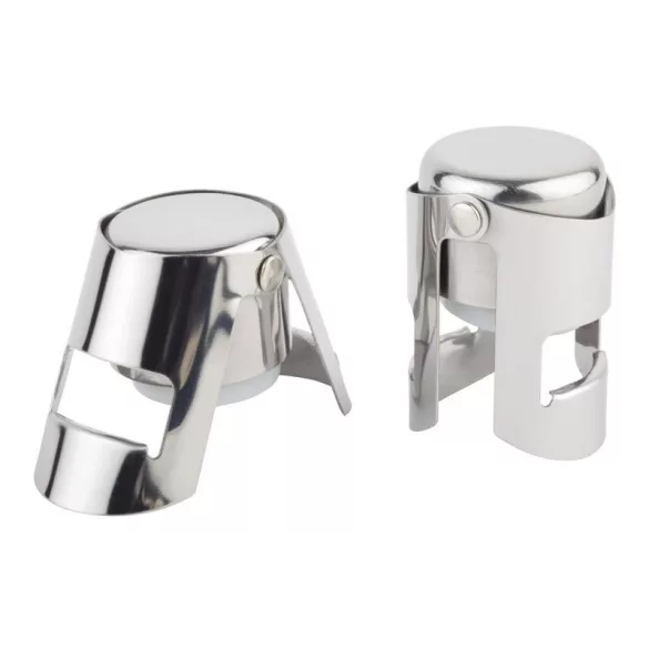 Set 2 capace sticla otel inoxidabil