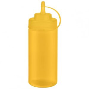 Set 6 flacon dozator flexibil 490ml Galben