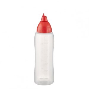 Flacon dozator flexibil 750ml capac rosu