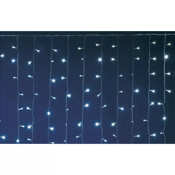 Perdea de lumini cu 600 LED-uri albe cu legare în serie