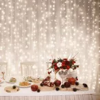 Perdea de lumini cu 600 LED-uri cu legare în serie