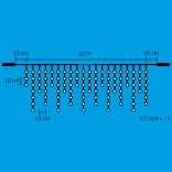 Perdea lumini instalatie turturi 400 LED alb legare in serie