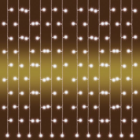 Perdea lumini 21 ghirlande 210 LED alb cald