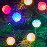 Ghirlanda 40 LED color globuri EVA