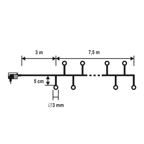 Ghirlanda LED cluster colorat 8 programe timer telecomanda