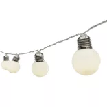 Ghirlandă cu 20 LED-uri, decor globuri mate, 9,5m