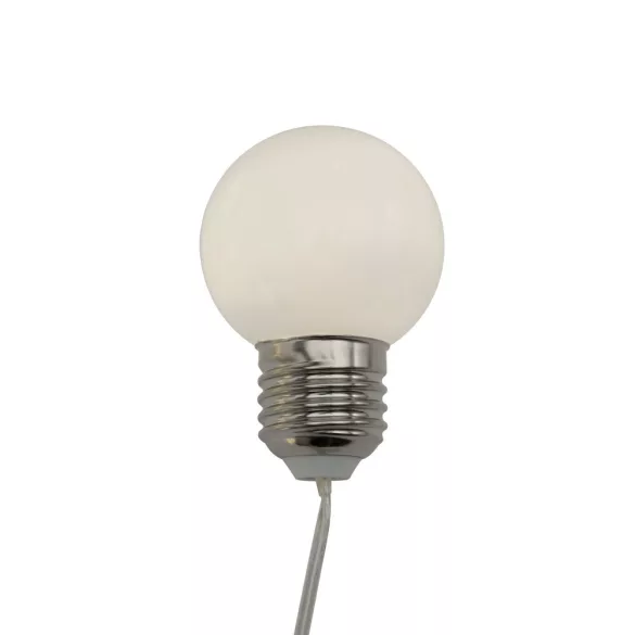 Ghirlandă cu 20 LED-uri, decor globuri mate, 9,5m