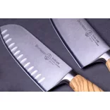 Cutit Santoku alveolata 16.5cm Messermeister Olive