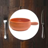 Vas ceramica termo 1 maner teracota mat 16cm