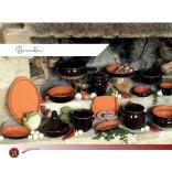 Vas ceramica termo 2 manere maro 14cm
