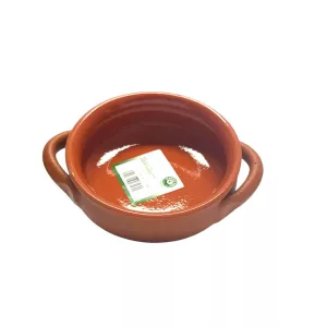 Vas ceramica termo 2 manere teracota mat 14cm
