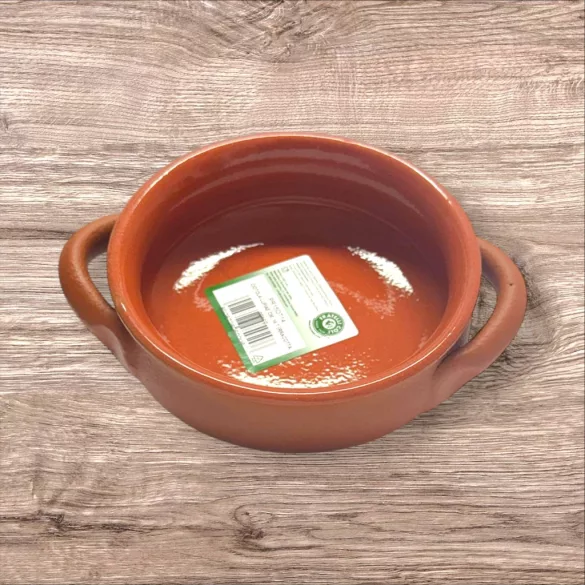 Vas ceramica termo 2 manere teracota mat 14cm
