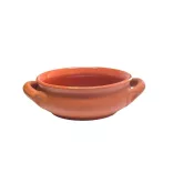Vas ceramica termo 2 manere teracota mat 14cm