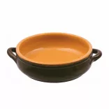 Vas ceramica termo 2 manere maro 16cm