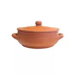 Vas ceramica termo 2 manere teracota mat 16cm