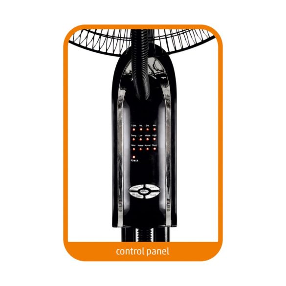 Ventilator cu pulverizator 75W negru