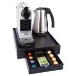 Tava+cutie pt capsule cafea