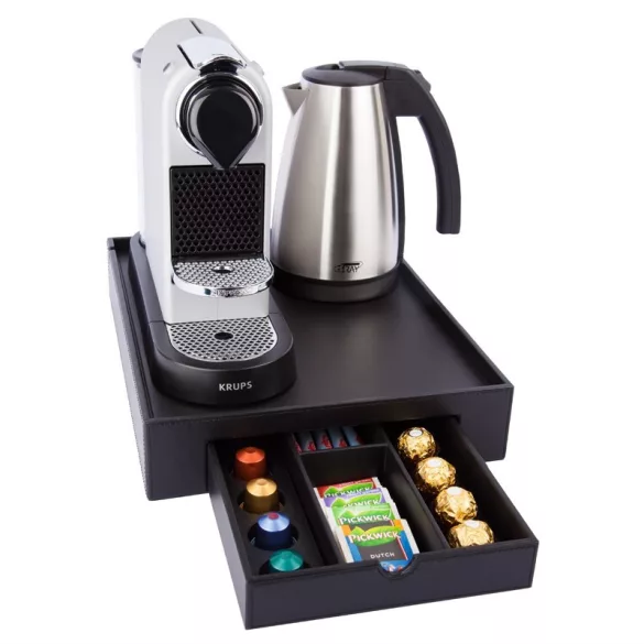 Tava+cutie pt capsule cafea