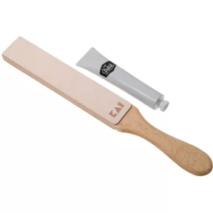 Strop din piele pentru ascutit + crema