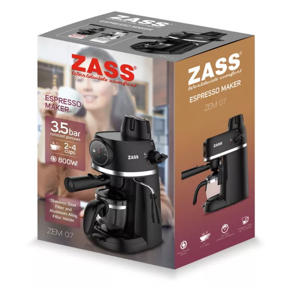 Espressor cafea negru 3.5bari 800W