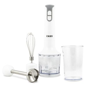 Blender de mana alb cu accesorii 600W